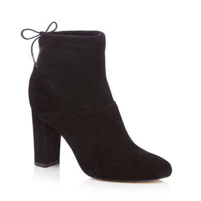 Black 'Bump' high ankle boots
